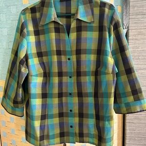 Sag Harbor Raw Silk Blouse 16W